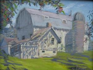 1886 Barn, oil on linen, 9" x 12" 1886 Barn, oil on linen, 9" x 12"