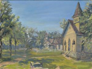 Church at The Landing, oil on linen, 9" x 12" Church at The Landing, oil on linen, 9" x 12"