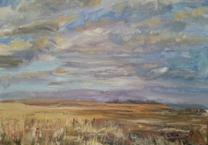 Prairie Above Badlands Wall